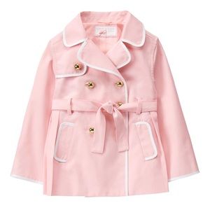 Janie and Jack pink trench coat